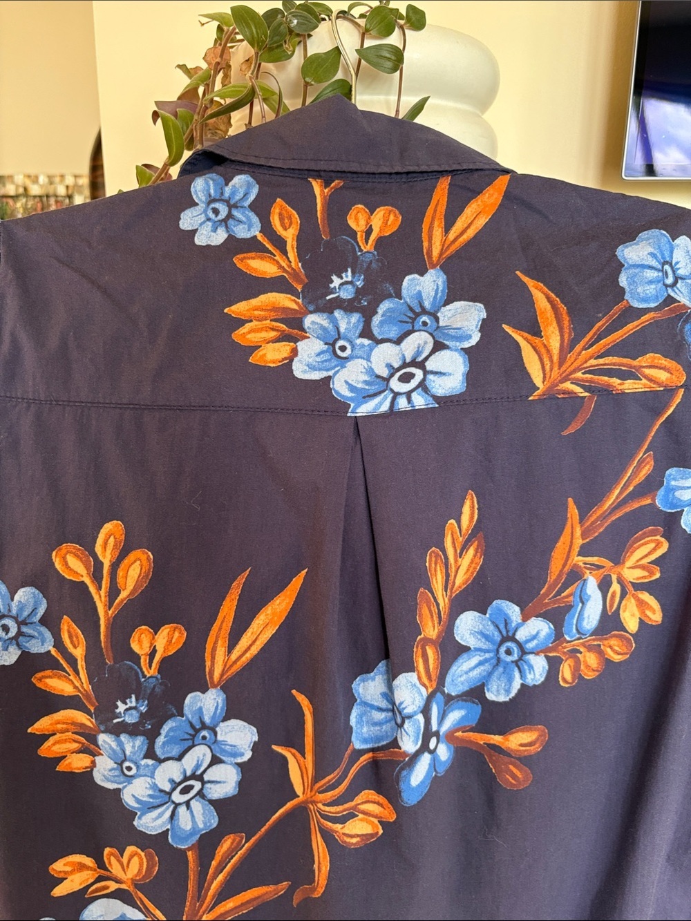 Maeve The Lillian Navy Button-Front Midi Dress - Picture 8 of 8